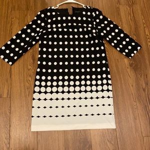 Banana Republic black and white polka dot dress